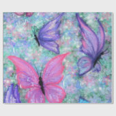 Colorful Butterflies Flying - Joy Cadeaupapier (Vlak)