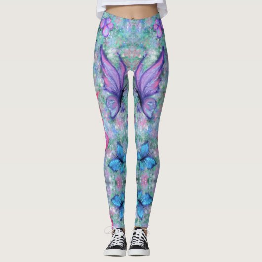 Colorful Butterflies Flying - Joy - Leggings (Voorkant)