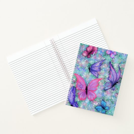 Colorful Butterflies Flying - Joy Notitieboek (Binnen)