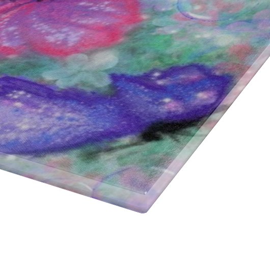 Colorful Butterflies Flying - Joy - Snijplank (Hoek)