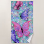Colorful Butterflies Flying - Joy - Strandlaken (Voorkant)