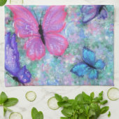 Colorful Butterflies Flying - Joy Theedoek (Gevouwen)