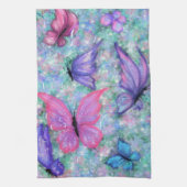 Colorful Butterflies Flying - Joy Theedoek (Verticaal)