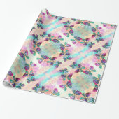 Colorful Butterflies Flying - Spring - Waterverf Cadeaupapier (Uitgerold)