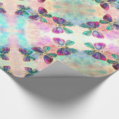 Colorful Butterflies Flying - Spring - Waterverf Cadeaupapier (Hoek)