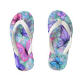 Colorful Butterflies Flying Teenslippers - Joy (Voetbed)