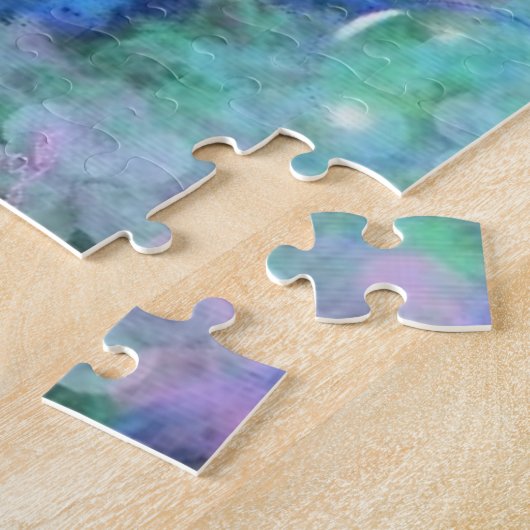 Colorful Butterflies Flying - Waterverf Legpuzzel (Zijkant)