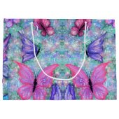 Colorful Butterflies Gift Bag - Spring Groot Cadeauzakje (Achterkant)