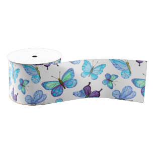 Colorful Butterflies Grosgrain Lint