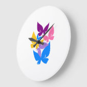 Colorful Butterflies Grote Klok (Hoek)