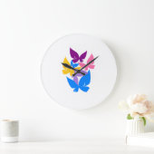 Colorful Butterflies Grote Klok (Huis)