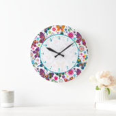 Colorful Butterflies Grote Klok (Huis)