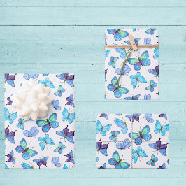 Colorful Butterflies Inpakpapier Vel