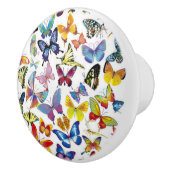 Colorful Butterflies Keramische Knop (Rechts)