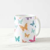 Colorful Butterflies Koffiemok (Voorkant rechts)