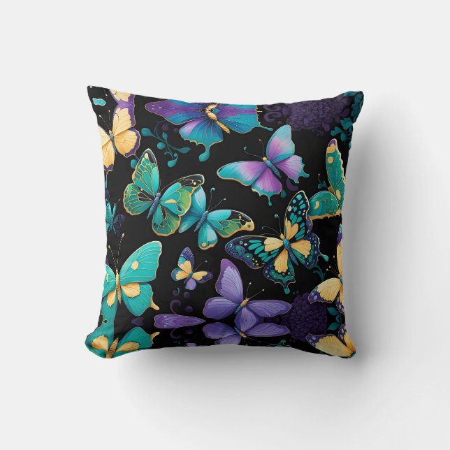 Colorful Butterflies Kussen (Voorkant)