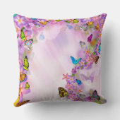 Colorful Butterflies met Good Night Baby Gezegde Kussen (Achterkant)