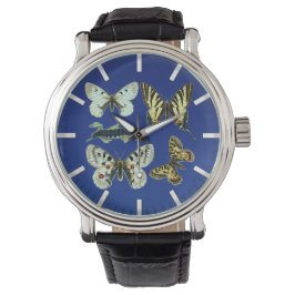 Colorful Butterflies, Moths and Caterpeilers Horloge