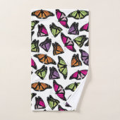 Colorful Butterflies Patroon Bad Handdoek (Handdoek)