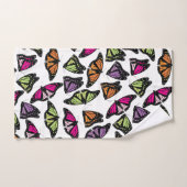 Colorful Butterflies Patroon Bad Handdoek (Handdoek)