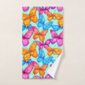 Colorful Butterflies Patroon Bad Handdoek (Handdoek)