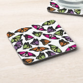 Colorful Butterflies Patroon Bier Onderzetter (Linkerzijde)