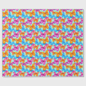 Colorful Butterflies Patroon Cadeaupapier (Vlak)