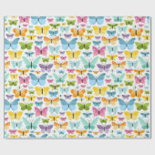 Colorful Butterflies Patroon Cadeaupapier (Vlak)