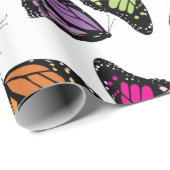 Colorful Butterflies Patroon Cadeaupapier (Rol Hoek)