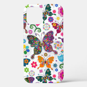 Colorful Butterflies Patroon iPhone 12 Pro Hoesje