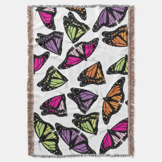 Colorful Butterflies Patroon Deken (Voorkant Verticaal)