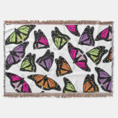 Colorful Butterflies Patroon Deken (Voorkant)