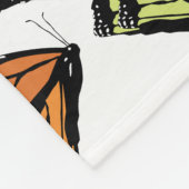 Colorful Butterflies Patroon Fleece Deken (Hoek)