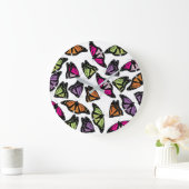 Colorful Butterflies Patroon Grote Klok (Huis)