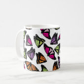 Colorful Butterflies Patroon Koffiemok (Voorkant links)