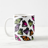 Colorful Butterflies Patroon Koffiemok (Links)