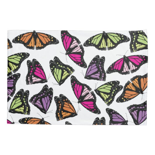 Colorful Butterflies Patroon Kussensloop (Achterkant)