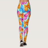 Colorful Butterflies Patroon Leggings (Achterkant)