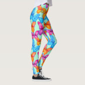 Colorful Butterflies Patroon Leggings (Rechts)