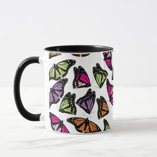 Colorful Butterflies Patroon Mok (Links)