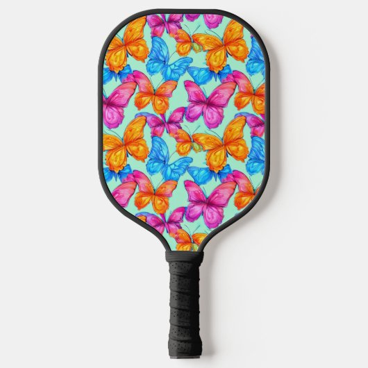 Colorful Butterflies Patroon Pickleball Paddle (Voorkant)
