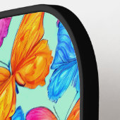 Colorful Butterflies Patroon Pickleball Paddle (Links Detail)