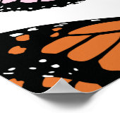 Colorful Butterflies Patroon Poster (Hoek)