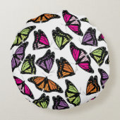 Colorful Butterflies Patroon Rond Kussen (Achterkant)