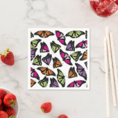 Colorful Butterflies Patroon Servet (Insitu)