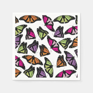 Colorful Butterflies Patroon Servet