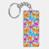 Colorful Butterflies Patroon Sleutelhanger (Voorkant Links)
