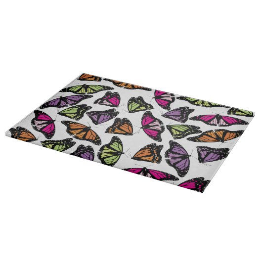 Colorful Butterflies Patroon Snijplank (Hoek)