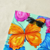 Colorful Butterflies Patroon Strandlaken (In situ)