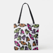 Colorful Butterflies Patroon Tote Bag (Achterkant)